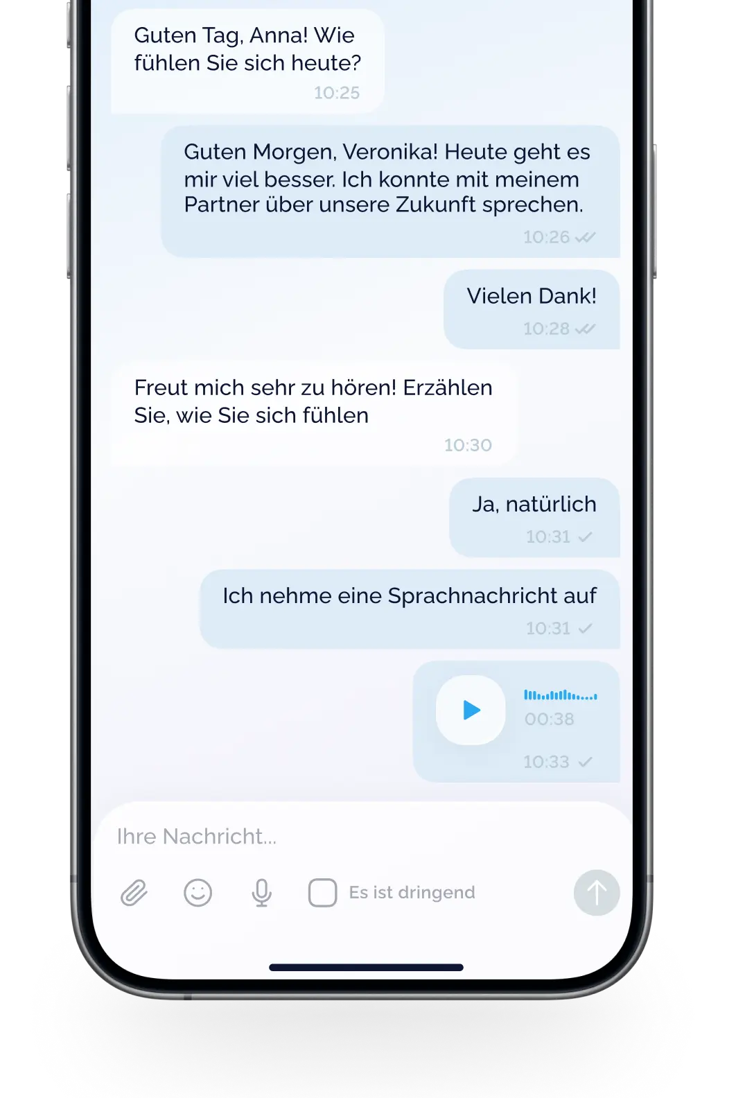 Online-Kommunikation mit einem Psychologen